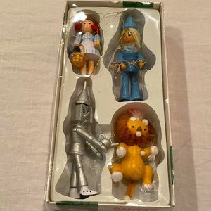 SOLD!! Vintage 1980s Kurt Adler Wizard of Oz Ornaments in EVC in Original Box